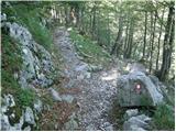 Bohinjsko sedlo - Planina Za Črno goro